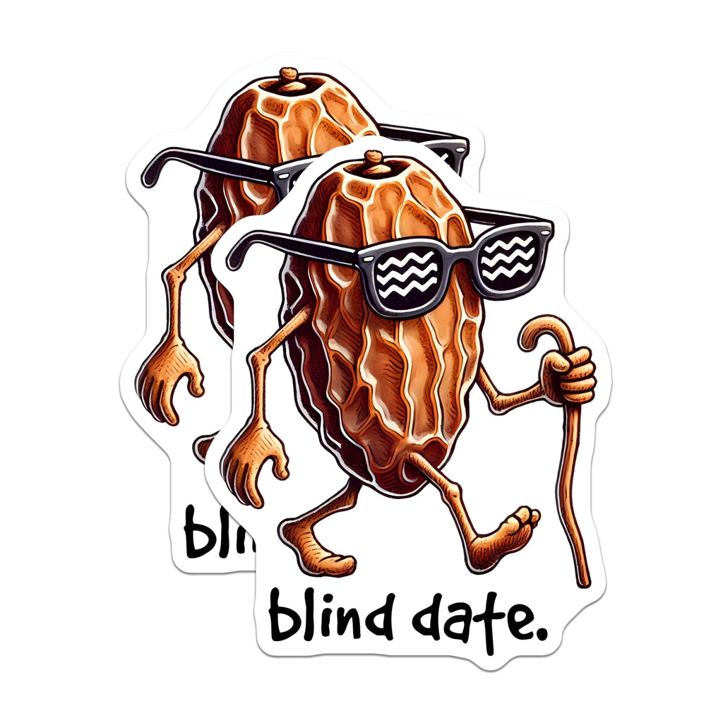 (2 Pack) Blind Date Magnets - Funny Pun - Kitchen Refrigerator Office Locker - Decorative and Unique - 5" On Longest Side - for Cars, Fridges, Toolboxes - Made in USA - MAG7582