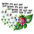 (3 Pack) Strawberry Decals - Funny Quote - Girl with Drink Laptop Decals - 3 Inches On Longest Side - Easy Peel & Apply - Made in USA - 3MCS8443