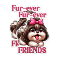 (2 Packs) Fur-Ever Friends Magnets - Cute Mini Dog Breed Magnets - 5 Inches On Longest Side - Premium Magnet - for Fridges, Toolboxes, Cars - Made in USA - MAG2413