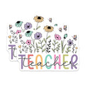 (2 Pack) Teacher Appreciation Magnets - Floral Teacher Magnets - Classroom Decor Magnets for Teachers - 5" On Longest Side - for Cars, Refrigerators, Toolboxes, Lockers - Made in USA MAG3582