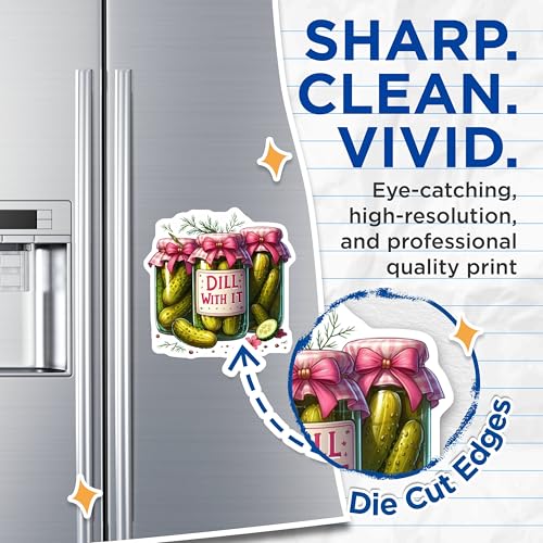 (2 Pack) Funny Kitchen Decor Magnet - 5" On Longest Side - Sticks to Smooth Flat Surfaces - Made in USA - MAG9941