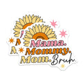 (2 Pack) Mama Mommy Mom Bruh Magnets - Mother's Day Decor - Inspirational Mother Magnets - Funny Parent Quotes - 5" On Longest Side - for Cars, Fridges, Toolboxes - Made in USA - MAG5621
