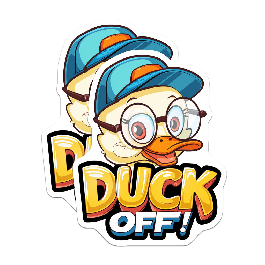 (2 Pack) Duck Off Magnets - Funny Sarcastic Humorous Refrigerator Magnets - Quirky Duck Decor - Office Locker Magnets - 5 Inches On Longest Side - Thick Durable Magnet - Made in USA - MAG36155