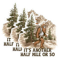 (3 Pack) Bigfoot Hiking Decals - Funny Sasquatch - Laptop Decal - 3 Inches On Longest Side - Easy Peel & Apply - Made in USA - 3MCS1358
