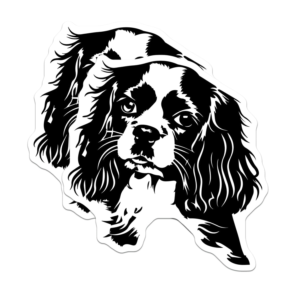 (2 Pack) Cavalier King Charles Spaniel Magnets - Dog Owner Decor - Pet Lover Refrigerator Accent - 5 Inches On Longest Side - Thick Durable Magnet - Made in USA - MAG37955