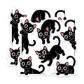 (2 Pack) Black Cat Magnets - Playful Kitten Refrigerator Decor - Adorable Feline Pet Lover Home Accents - Cute Cat Decor - 5 Inches On Longest Side - Thick Durable Magnet - Made in USA - MAG21220