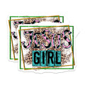(2 Pack) Jesus Girl Christian Magnets - Leopard Cow Print - Faith Based Decor for Women - 5 Inches On Longest Side - Thick Durable Magnet - Made in USA - MAG27103
