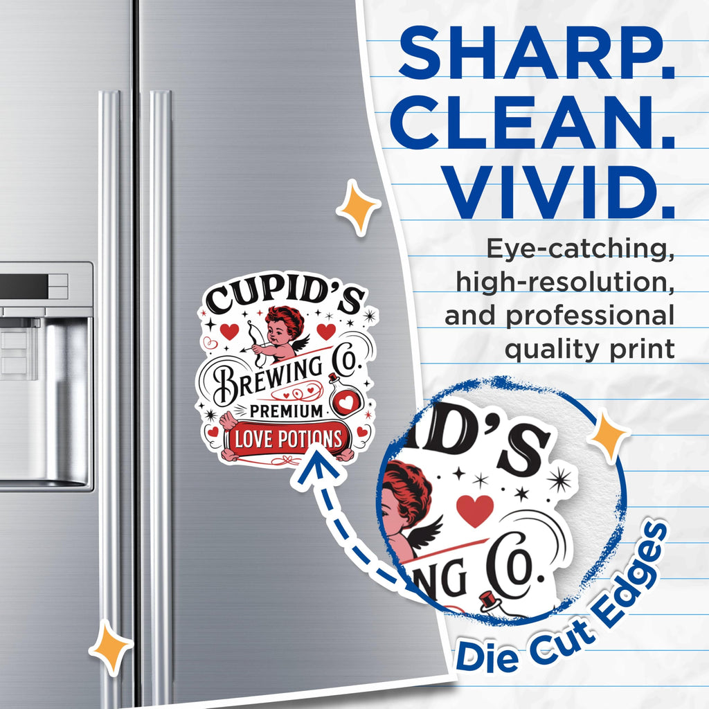 (2 Pack) Cupids Brewing Co Magnets - Premium Love Potions Magnets - ValentineÃ¢â‚¬â„¢s Day Decor Magnets- 5" On Longest Side - for Fridges, Toolboxes, Cars - Made in USA - MAG2889