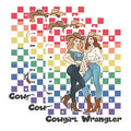 (3 Pack) Cowgirl Wrangler Decals - Western Decal - Country Girl Laptop Decal - 3 Inches On Longest Side - Easy Peel & Apply - Made in USA - 3MCS0880