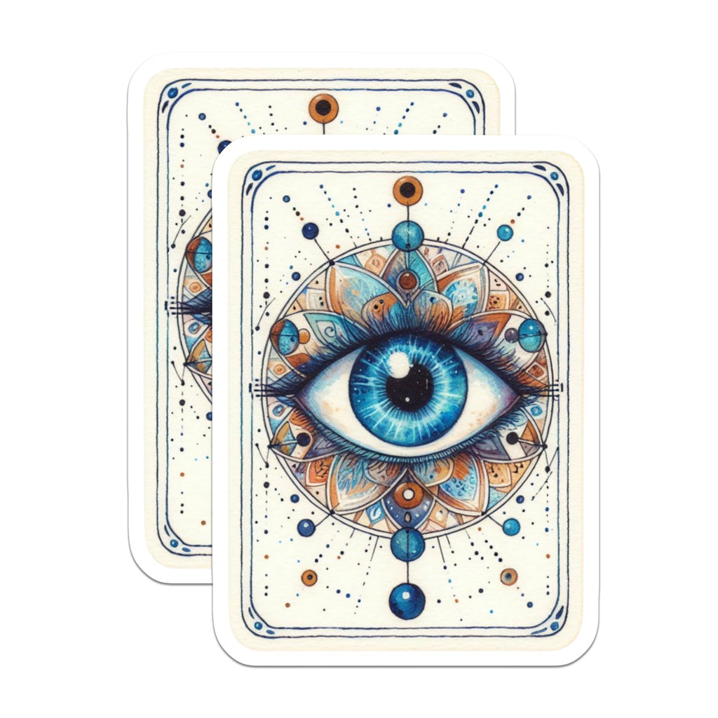 (2 Pack) Third Eye Magnets - Spiritual Decor - Visionary Art Fridge Magnets - 5" On Longest Side - Premium Magnet - for Cars, Refrigerators, Toolboxes, Lockers - Made in USA - MAG15407
