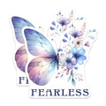 (2 Pack) Inspirational Quote Magnet - Blue Floral Art - 5" On Longest Side - Sticks to Smooth Flat Surfaces - Made in USA - MAG9738