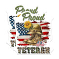 (2 Pack) Proud Veteran Magnets Magnets - Military Decor - American Soldier Tribute - 5" On Longest Side - Made in USA - Sticks to Refrigerators & Metal Surfaces - MAG8368