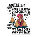 (2 Pack) Funny Chicken Quote Magnets - Humorous Kitchen - Animal Lover Accessory - Farmhouse Magnet - 5" On Longest Side - for Cars, Fridges, Toolboxes - Made in USA - MAG4553