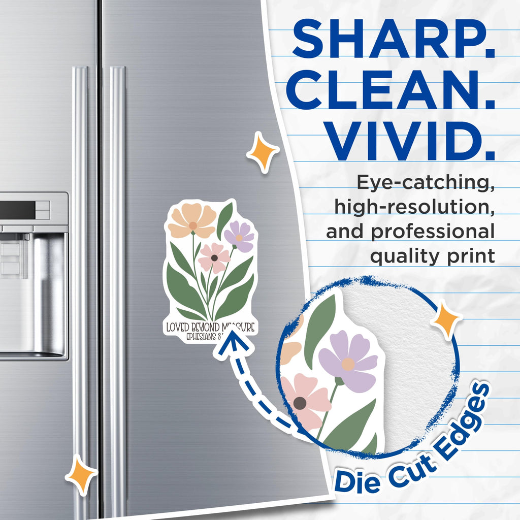(2 Pack) Flower Magnets - Floral Bouquet Decor - Botanical Refrigerator Magnets - 5" On Longest Side - Premium Magnet - for Cars, Refrigerators, Toolboxes, Lockers - Made in USA - MAG16748