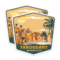 (2 Pack) Taroudant Magnets - Morocco Travel Souvenir - North African City Decor - 5 Inches On Longest Side - Thick Durable Magnet - Made in USA - MAG19880