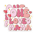 (2 Pack) One Loved Mama Magnets - Mother's Day Decoration - 5" On Longest Side - for Cars, Fridges, Toolboxes - Made in USA - MAG7721