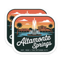 (2 Pack) Altamonte Springs Magnets - Florida Travel Souvenir - Hometown Pride - 5" On Longest Side - Premium Magnet - for Cars, Refrigerators, Toolboxes, Lockers - Made in USA - MAG17854