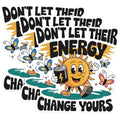 (3 Pack) Energy Decals - Positive Vibes - Laptop Decals - 3 Inches On Longest Side - Easy Peel & Apply - Made in USA - 3MCS1702