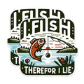 (2 Pack) Funny Fishing Stickers - Fisherman Humor Stickers - Fishing Lure Decal - 5" On Longest Side - Sticks to Any Smooth Flat Surface - Made in USA - BMCS2622