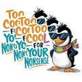 (3 Pack) Cool Penguin Decals - Laptop Decal - Sarcastic Penguin - 3 Inches On Longest Side - Easy Peel & Apply - Made in USA - 3MCS0921