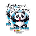 (2 Pack) Please Wait Magnets - Sarcastic Comments Loading - Humorous Panda Refrigerator Magnets - Funny Fridge - 5" On Longest Side - for Cars, Fridges, Toolboxes - Made in USA - MAG4374