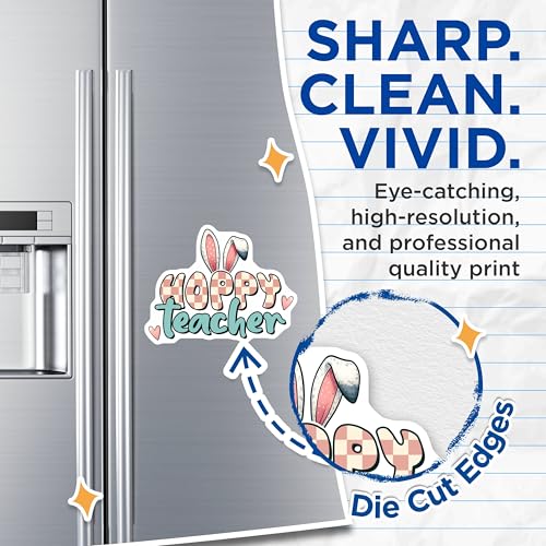 (2 Pack) Hoppy Teacher Magnets - 5" On Longest Side - for Cars, Fridges, Toolboxes - Made in USA - MAG8148