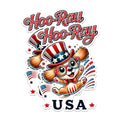 (2 Pack) Hoo-Ray USA Stickers - Patriotic Dog Stickers - Fourth of July Stickers - 5" On Longest Side - Sticks to Any Smooth Flat Surface - Made in USA - BMCS2722