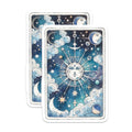 (2 Pack) Sun and Moon Tarot Magnets - Celestial Fridge Décor - Witchy Room Essentials - 5" On Longest Side - Premium Magnet - for Cars, Refrigerators, Toolboxes, Lockers - Made in USA - MAG16400