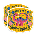 (2 Pack) Cuntasaurus Magnets - Funny Dinosaur Quote - Adult Sarcasm Refrigerator Decor - Cheeky Office Accessory - 5 Inches On Longest Side - Thick Durable Magnet - Made in USA - MAG20158