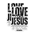 (2 Pack) Christian Magnets - Love Like Jesus Magnet - Inspirational Religious Magnets - 5" On Longest Side - Premium Magnet - for Cars, Refrigerators, Toolboxes, Lockers - Made in USA - MAG16899