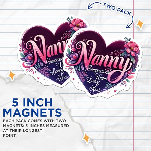 (2 Pack) ny Magnets - Warm Loving Kind - 5" On Longest Side - for Cars, Fridges, Toolboxes - Made in USA - MAG8188
