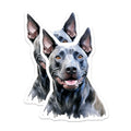 (2 Pack) Thai Ridgeback Dog Magnets - Watercolor Pet Art - Animal Lover Decor - 5 Inches On Longest Side - Thick Durable Magnet - Made in USA - MAG24336