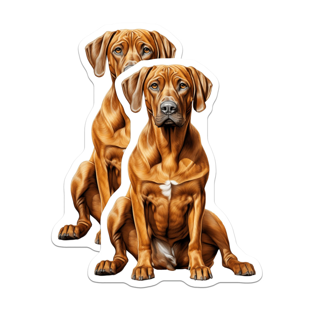 (2 Pack) Rhodesian Ridgeback Magnets - Dog Mom Decor - Pet Owner Present - Animal Art Collection - 5 Inches On Longest Side - Thick Durable Magnet - Made in USA - MAG28867