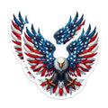(2 Pack) American Eagle Magnets - Patriotic USA Flag Art - Independence Day Decor - 5 Inches On Longest Side - Thick Durable Magnet - Made in USA - MAG21020