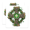 (2 Pack) Celtic Cross Stickers - Irish Symbol - Spiritual Art - 5" On Longest Side - Sticks to Smooth Flat Surfaces - Made in USA - BMCS9601