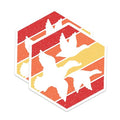 (2 Pack) Retro Duck Stickers - Vintage Bird Decal - Wildlife Nature Stickers - 5" On Longest Side - Sticks to Smooth Flat Surfaces - Made in USA - BMCS4853