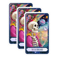 (3 Pack) Daydreamer Skeleton Decals - Space Unicorns - Flying Pig Decal - 3 Inches On Longest Side - Easy Peel & Apply - Made in USA - 3MCS0001