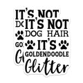 (2 Pack) Funny Goldendoodle Stickers - Dog Lover Decal - Goldendoodle Glitter Quote - 5" On Longest Side - Sticks to Smooth Flat Surfaces - Made in USA - BMCS5054
