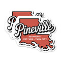 (2 Pack) Pineville Louisiana Magnets - Alexandria LA - Twin City Souvenir - 5" On Longest Side - Premium Magnet - for Cars, Refrigerators, Toolboxes, Lockers - Made in USA - MAG17193