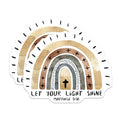 (2 Pack) Let Your Light Shine Quote Magnet - Bible Verse Matthew 5:16 - Christian Home Decor - 5" On Longest Side - Sticks to Smooth Flat Surfaces - Made in USA - MAG10217