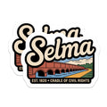 (2 Pack) Selma Alabama Magnets - Edmund Pettus Bridge - Civil Rights Decor - 5" On Longest Side - Premium Magnet - for Cars, Refrigerators, Toolboxes, Lockers - Made in USA - MAG17301