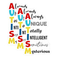 (3 Pack) Autism Awareness Decals - Unique Intelligent Mysterious - Laptop Decal - 3 Inches On Longest Side - Easy Peel & Apply - Made in USA - 3MCS1990