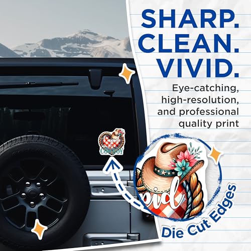 (2 Pack) Cupid Aim for a Cowboy Stickers - Western Theme Stickers - Cute Country Stickers - 5" On Longest Side - Sticks to Any Smooth Flat Surface - Made in USA - BMCS3150