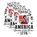 (3 Pack) Don't Tread On Me Decals - Patriotic Snake - 1776 America - 3 Inches On Longest Side - Easy Peel & Apply - Made in USA - 3MCS1313