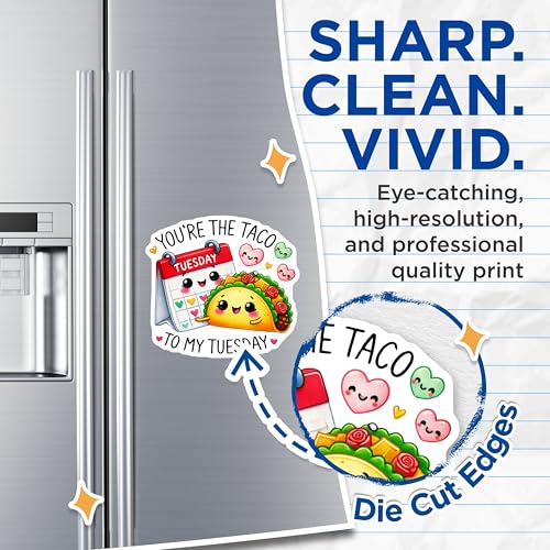 (2 Pack) You are The Taco to My Tuesday Magnets - Funny Taco Magnets - Cute Taco Calendar Magnets - 5" On Longest Side - for Cars, Refrigerators, Toolboxes, Lockers - Made in USA MAG3580