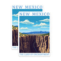 (2 Pack) New Mexico Magnets - The Land of Enchantment - Road Through Canyon Souvenir - 5" On Longest Side - Premium Magnet - for Cars, Refrigerators, Toolboxes, Lockers - Made in USA - MAG18351