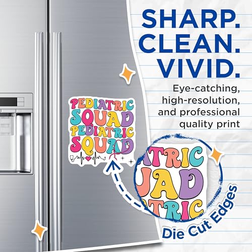 (2 Pack) Pediatric Squad Magnets Magnets - Nurse Appreciation - 5" On Longest Side - Made in USA - Sticks to Refrigerators & Metal Surfaces - MAG9136