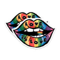 (2 Pack) Love is Love Rainbow Lips Magnets - LGBTQ Pride Fridge Decor - Equality Statement Art - 5 Inches On Longest Side - Thick Durable Magnet - Made in USA - MAG36669