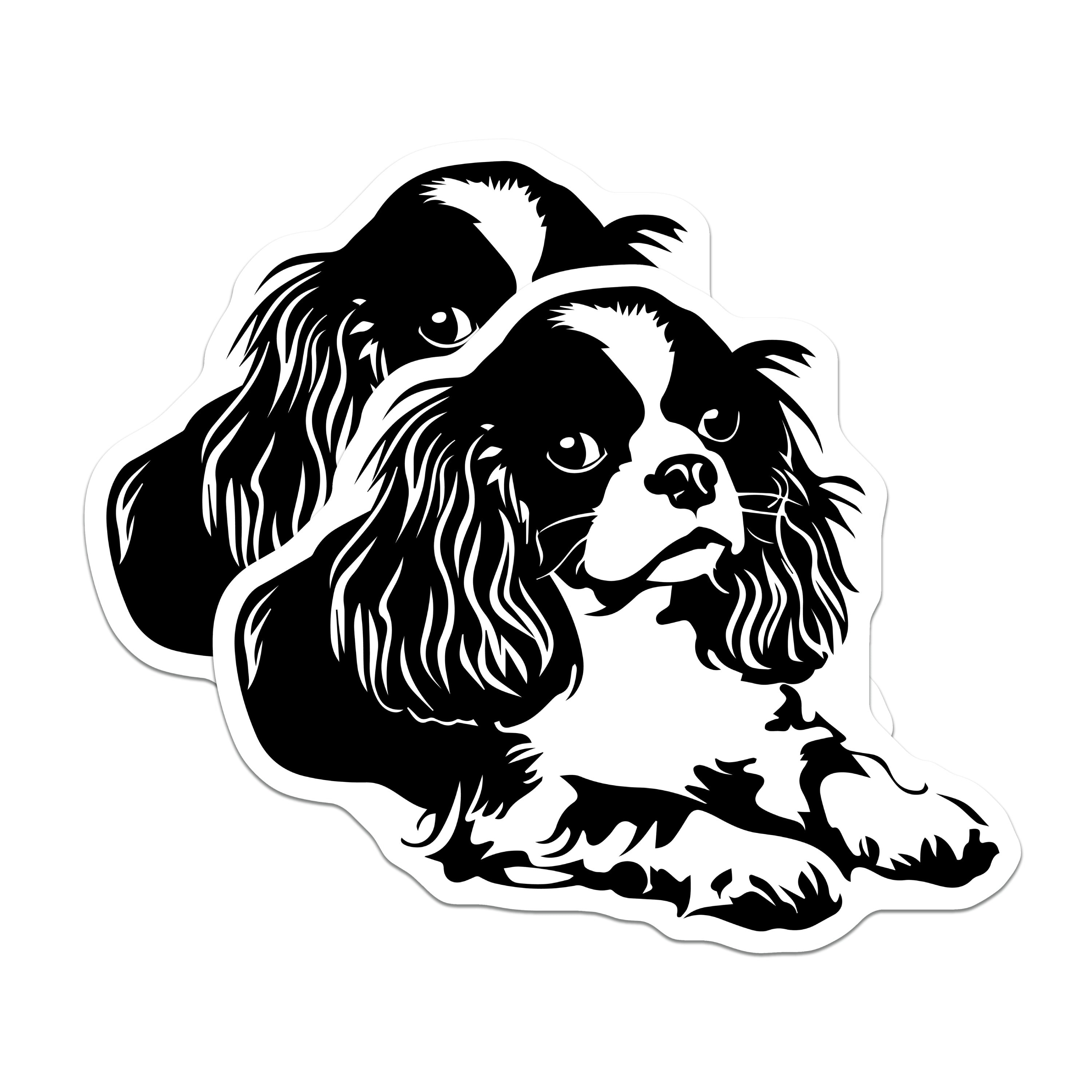 (2 Pack) Cavalier King Charles Spaniel Magnets - Dog Mom Accessories - Pet Lover Decor for Fridge - 5 Inches On Longest Side - Thick Durable Magnet - Made in USA - MAG38278