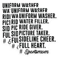 (3 Pack) Sportsmom Decals - Mom Life Decal - Full Heart Decal - Laptop Decals - 3 Inches On Longest Side - Easy Peel & Apply - Made in USA - 3MCS1855